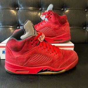 Jordan 5 Red Suede